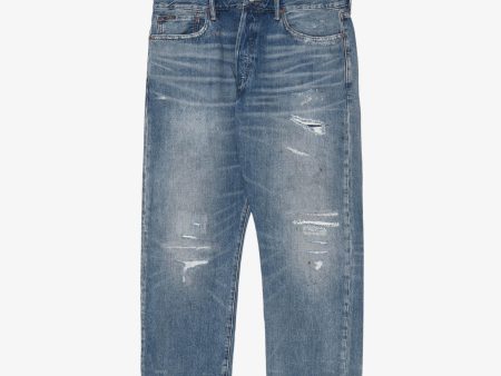 Classic Vintage Fit Distressed Jeans (38W x 28L) on Sale