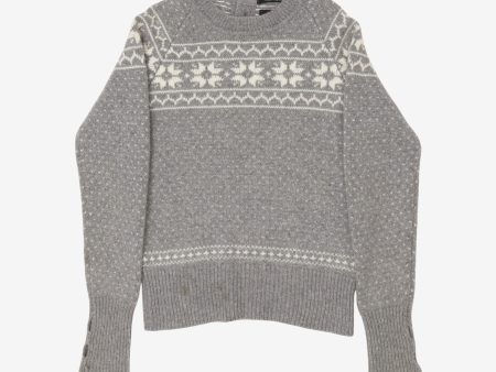 Womens Patterned Cashmere Knit Jumper Online