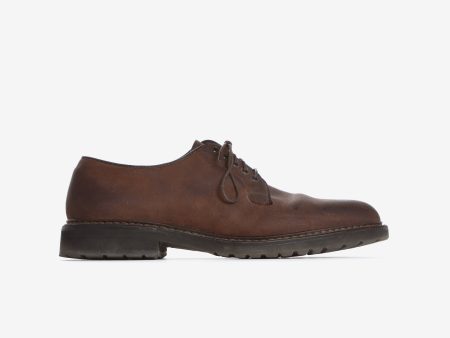 Rustic Leather Derby Shoes Sale