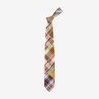 Madras Check Tie Discount