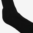 USA Cotton Crew Sock - All Black For Discount