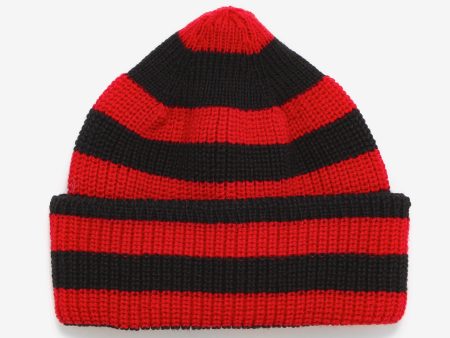 Merino Service Watchcap - Red Black on Sale