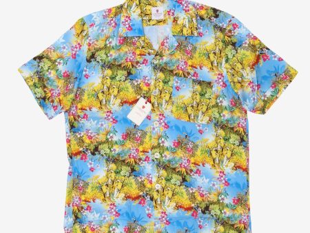 Tropical Print Open Collar Shirt Online