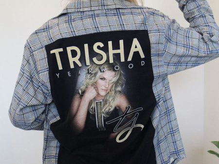 Trisha Yearwood Band Tee Flannel Fashion