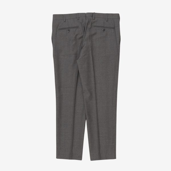 Wool Pleated Trousers (34W x 29L) Hot on Sale