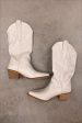 Western Cowgirl Boot - Cream Discount