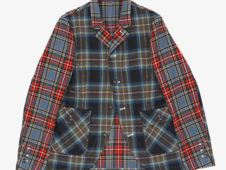 Wool Check Blazer (Fits S) For Sale