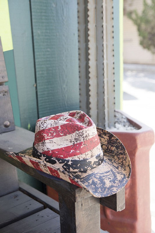 Vintage Flag Cowboy Hat Online