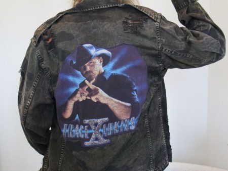 Trace Adkins Acid Wash Camo Jacket Hot on Sale