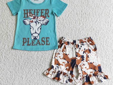 Blue Cow Outfit on Sale