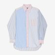 BD Patchwork Oxford Shirt For Cheap