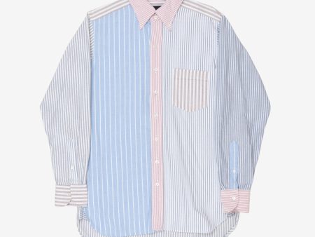 BD Patchwork Oxford Shirt For Cheap