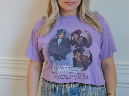 Whitney Houston Rhinestone Fringe Tee Online Sale