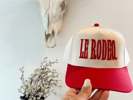 KENZKUSTOMZ - LE RODEO. Vintage Trucker Hat - Red Discount