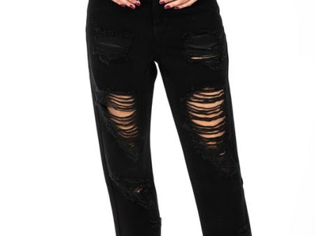 Boyfriend Jeans- Black Online Hot Sale