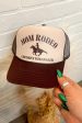 Mom Rodeo Trucker Hat: Brown Cream Supply