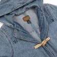 Vintage Denim Duffle Coat (Fits M) Online Sale