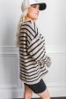 Coastal Stripes Pullover Sweater-Ivory Online Sale