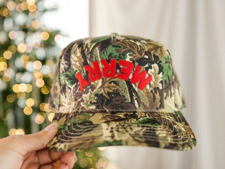 Merry Camo Trucker Hat For Cheap