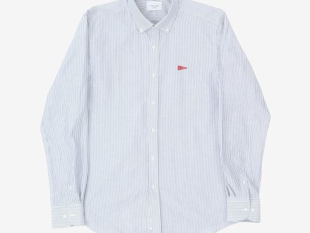 Logo Oxford Stripe BD Shirt Fashion