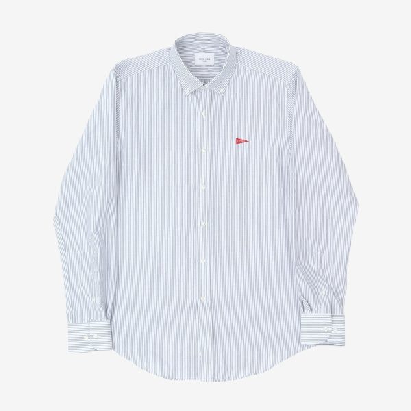 Logo Oxford Stripe BD Shirt Fashion