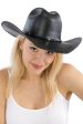 Vaquero Structured Cowboy Hat - Black For Sale