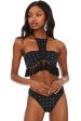 Beach Riot Vanessa Bottom - Black Rhinestone Sale