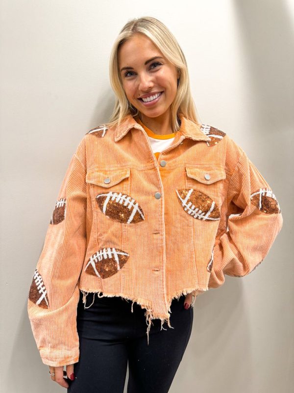 Game Day Football Corduroy Jacket Online Hot Sale