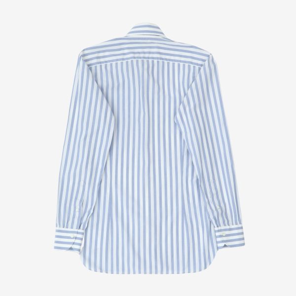 Viola Milano Stripe Spread Collar Shirt Hot on Sale