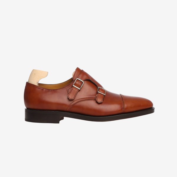 William II Leather Monk Strap + Trees For Cheap