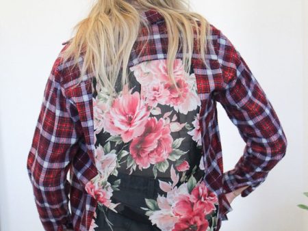 Floral Back Flannel #8 For Discount