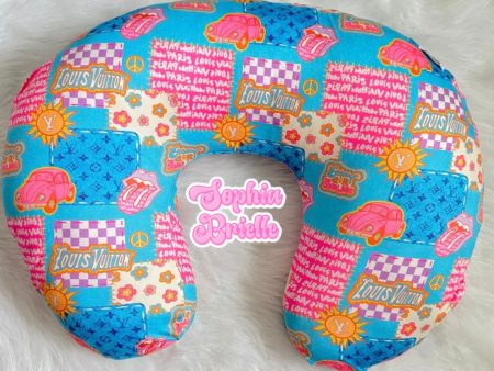 Blue Groovy Boppy Pillow Cover Supply