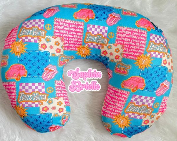 Blue Groovy Boppy Pillow Cover Supply