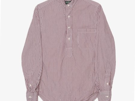 Collarless Striped Shirt Online now