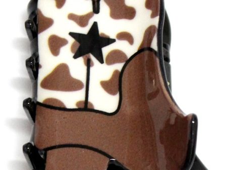 Cow Boot Claw Clip- Brown Cheap