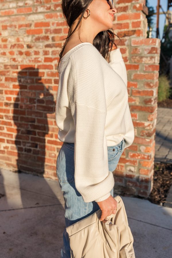 Frost V Neck Sweater For Cheap