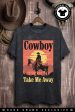 Acid Wash Cowboy Take Me Away Graphic Tee Online Sale