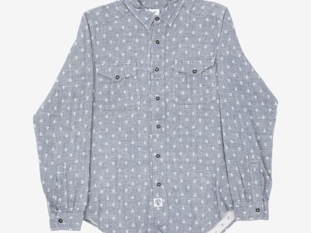 Anchor Print Work Shirt Hot on Sale