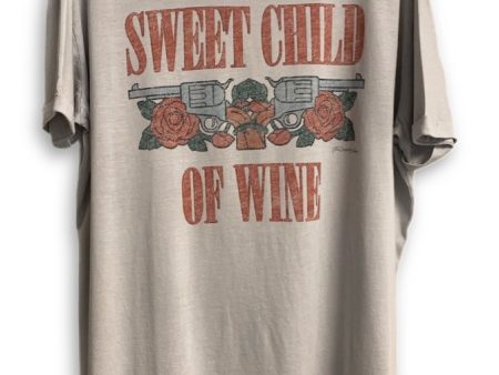 Sweet Child Of Wine Oversized Tee Cheap