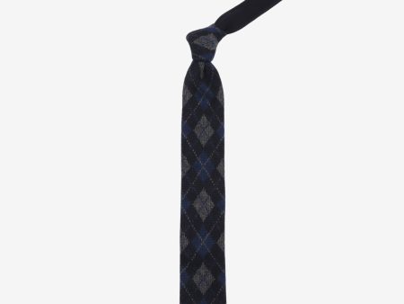 Cashmere Check Tie Online now