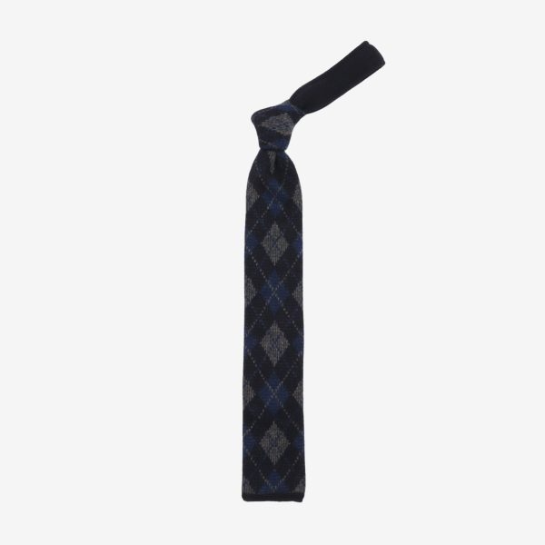 Cashmere Check Tie Online now