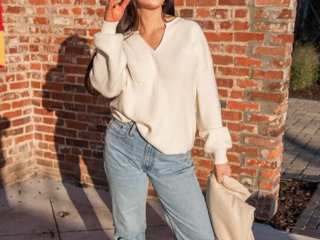 Frost V Neck Sweater For Cheap