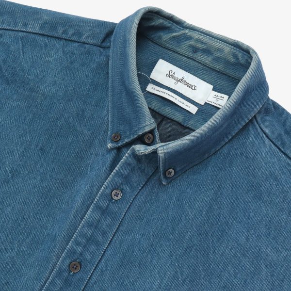 Heavy Indigo Denim Shirt Discount