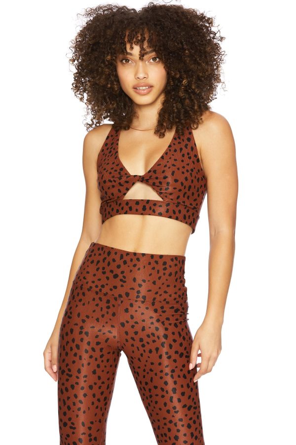 Beach Riot Twist Top - Brown Spot Online Hot Sale