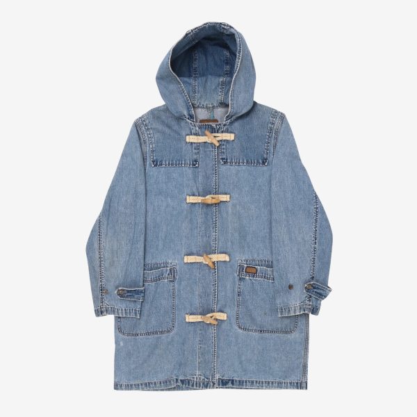 Vintage Denim Duffle Coat (Fits M) Online Sale