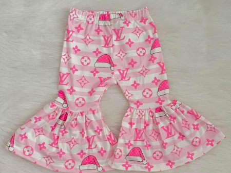 6 12 Month pink Christmas bell bottoms Online Sale