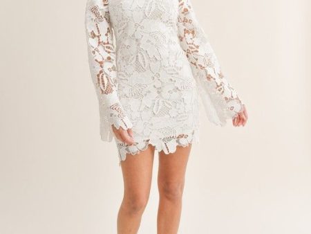 Destiny Long Sleeve Lace Dress Discount