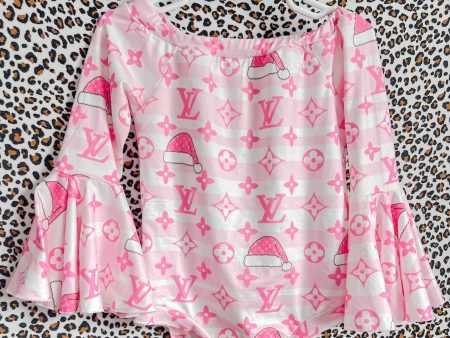 12 18 month pink Christmas Bell Sleeve Leo For Sale