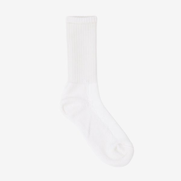 USA Cotton Crew Sock - Black Grey For Sale