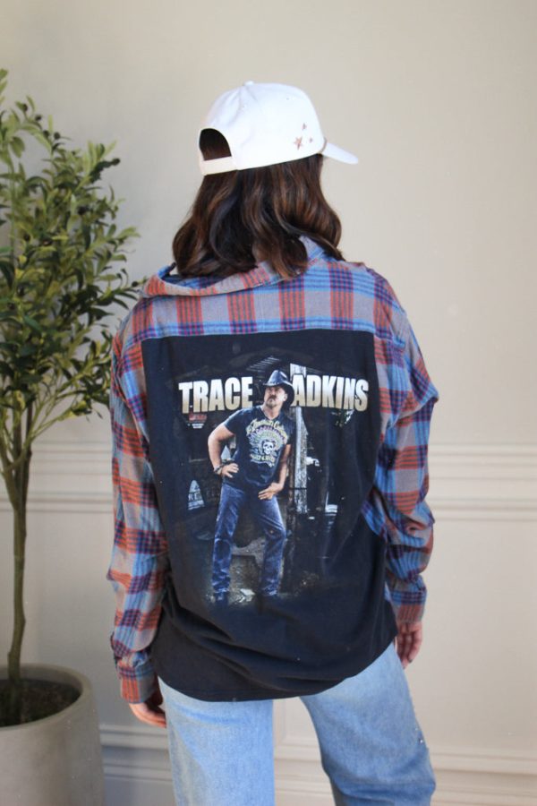 Trace Adkins Band Tee Flannel Hot on Sale